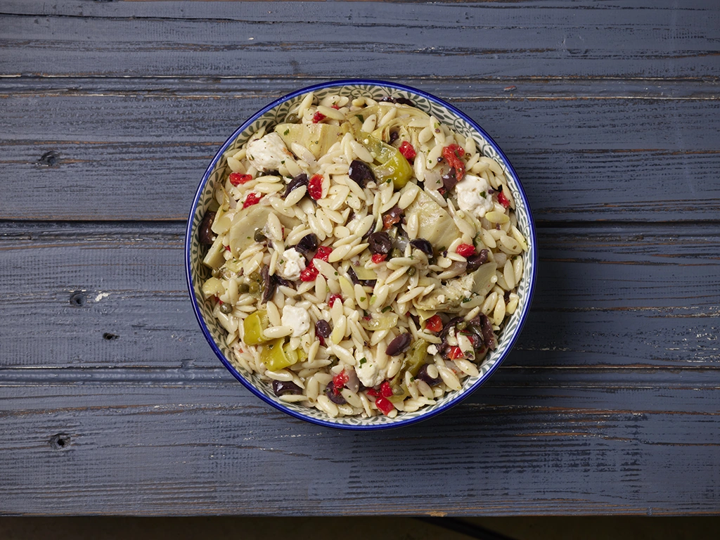 Greek Style Orzo Salad